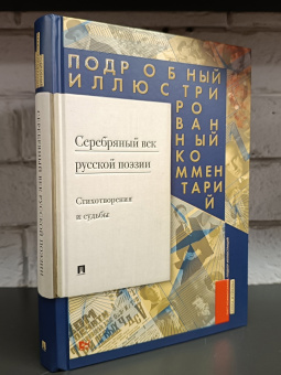 Книга «Серебряный век русской поэзии. Стихотворения и судьбы. Подробный иллюстрированный комментарий» - автор Жуйкова Елена Викторовна, твердый переплёт, кол-во страниц - 344, издательство «Проспект»,  серия «Книга в книге», ISBN 978-5-6049287-2-1, 2024 год