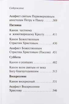 Книга «Каноны и акафисты на каждый день седмицы. Карманный формат» -  твердый переплёт, кол-во страниц - 576, издательство «Православный печатник»,  серия «Карманная библиотека», ISBN 978-5-6051829-9-3, 2025 год