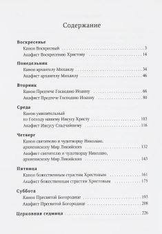 Книга «Каноны и акафисты на всю седмицу» -  твердый переплёт, кол-во страниц - 256, издательство «Терирем»,  ISBN 978-5-4247-0038-5 , 2017 год