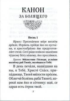 Книга «Канон и молитвы за болящего» -  мягкий переплёт, кол-во страниц - 32, издательство «Сретенский монастырь»,  ISBN 978-5-7533-1671-4, 2024 год