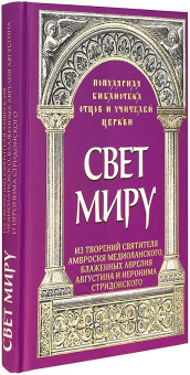 Книга «Свет миру: Из творений святителя Амвросия Медиоланского, блаженных Аврелия Августина и Иеронима Стридонского» -  твердый переплёт, кол-во страниц - 208, издательство «ИМП»,  серия «Популярная библиотека отцов и учителей Церкви», ISBN 978-5-88017-871-1 , 2020 год