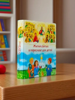 Книга «Жития святых в пересказе для детей» -  твердый переплёт, кол-во страниц - 496, издательство «Никея»,  серия «Жития святых в пересказе для детей», ISBN 978-5-907828-30-8, 2024 год