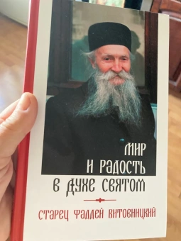 Книга «Мир и радость в Духе Святом» - автор Фаддей Витовницкий архимандрит, твердый переплёт, кол-во страниц - 304, издательство «Апостол веры»,  ISBN 978-5-6045144-5-0, 2023 год
